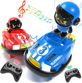 2.4Ghz Mini Remote Controlled Ejector Vehicles 2 Player Sets Fun RC Speed Battle Bounce Bumper Cars Crash Vehicle Toy